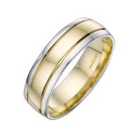 buy 9 carat 2 colour wedding band 6mm 5f191f9ad0e22