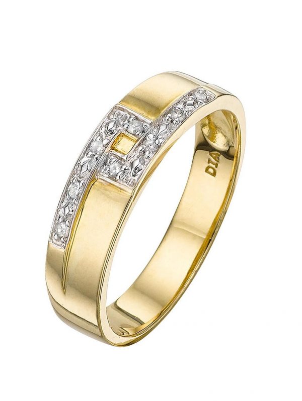 buy 9 carat 2 colour wedding band 6mm 5f191f9f69991