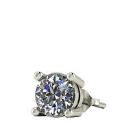 buy 9 carat gold 50pt solitaire mens earring 5f16edd22103d