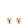 buy 9 carat rose gold domed heart earrings 5f16edbf2dad8