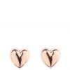 buy 9 carat rose gold domed heart earrings 5f16edc4d09a4