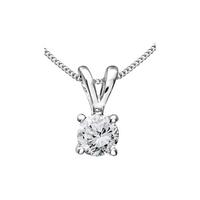buy 9 carat white gold 33 point diamond solitaire necklace 5f16ec743c330