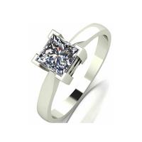 buy 9 carat white gold princess cut 105pt equivalent ring 5f1d8284e2930