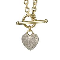 buy 9 carat yellow gold 10pt diamond heart necklace 5f16eba2c557f