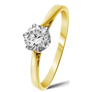 buy 9 carat yellow gold 50 point solitaire ring 5f23aad9dae55