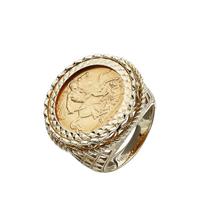 buy 9 carat yellow gold half sovereign mens ring 5f198ebc63f60