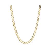 buy 9 carat yellow gold solid diamond cut curb 20 inch chain 5f1a6fbff3dae