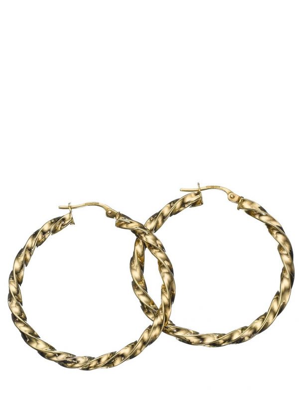 buy 9 carat yellow gold twisted ribbon earrings 5f1c333b0f008