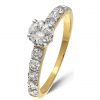 buy 9 yellow gold 1 carat diamond solitaire 0 40ct set shoulders 0 60ct ring 5f191f91963d2