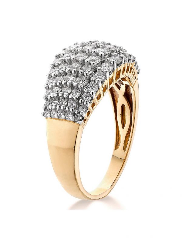 buy 9ct gold 1 2 carat diamond total 5 row eternity ring 5f191febe8211