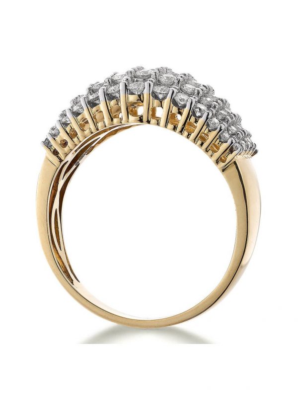 buy 9ct gold 1 2 carat diamond total 5 row eternity ring 5f191ff3764b2