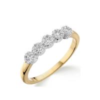 buy 9ct gold 20 point diamond 5 stone eternity ring 5f1d829a1e38c