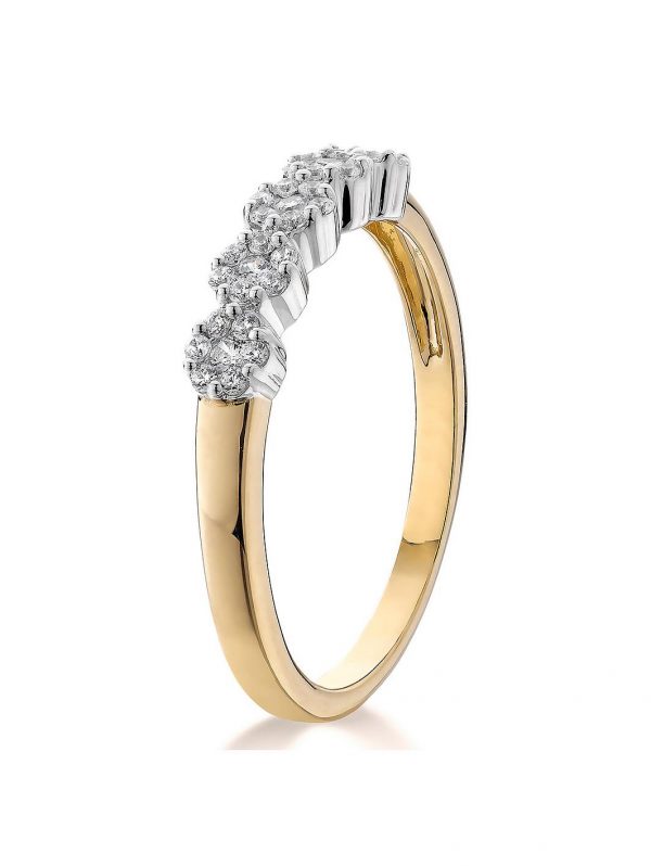 buy 9ct gold 20 point diamond 5 stone eternity ring 5f1d82a2409b9