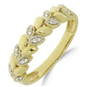 buy 9ct gold 8 point diamond vine ring 5f1d82c202b53