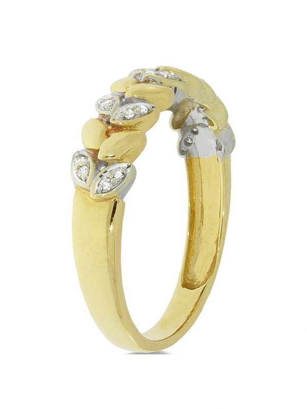 buy 9ct gold 8 point diamond vine ring 5f1d82c2c53f9