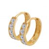 buy 9ct gold cubic zirconia huggie hoop earrings 5f16ed3269f17