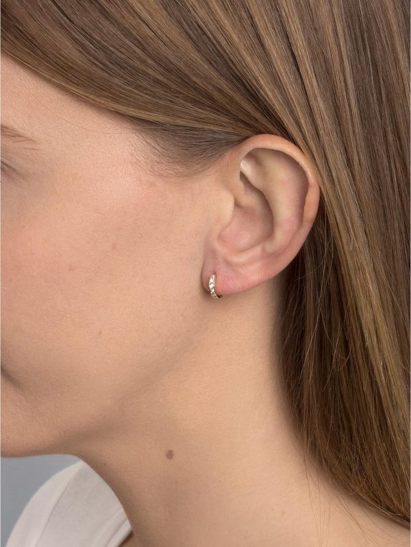 buy 9ct gold cubic zirconia huggie hoop earrings 5f16ed3655ed8