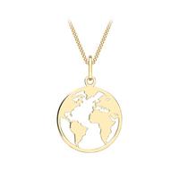 buy 9ct gold earth cut out pendant necklace 5f16eb96e14b8