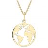 buy 9ct gold earth cut out pendant necklace 5f16eb990d734