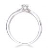 buy 9ct white gold 15 point diamond cluster tapered shoulder ring 5f15997402443