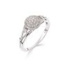 buy 9ct white gold 18 point diamond cluster ring 5f191fcbc905e