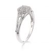 buy 9ct white gold 18 point diamond cluster ring 5f191fd335821