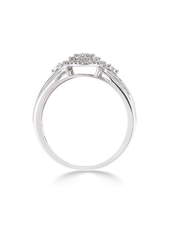 buy 9ct white gold 18 point diamond cluster ring 5f191fd4c983a