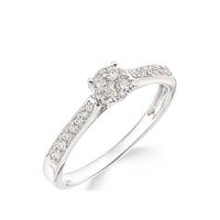 buy 9ct white gold 50 points of diamonds ring with stone set shoulders 5f192009b252b