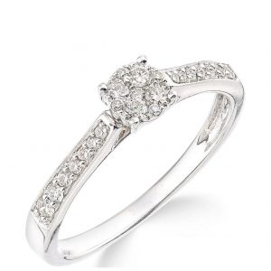 buy 9ct white gold 50 points of diamonds ring with stone set shoulders 5f19200dc109a