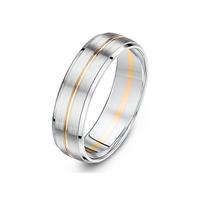 buy 9ct white gold and rose gold 6mm matt and polished groove band 5f21079840ff8