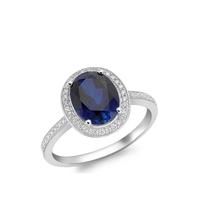 buy 9ct white gold blue cubic zirconia oval ring 5f1ae0087de1c