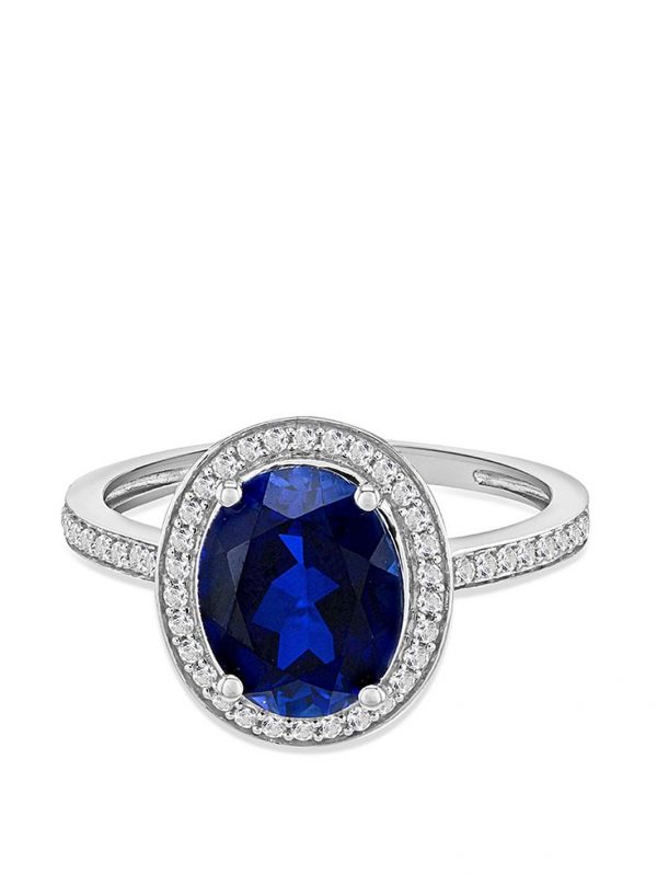 buy 9ct white gold blue cubic zirconia oval ring 5f1ae01488ba5