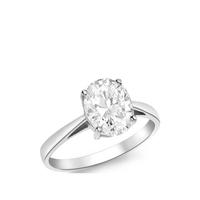 buy 9ct white gold cubic zirconia oval solitaire ring 5f191fa9295c0