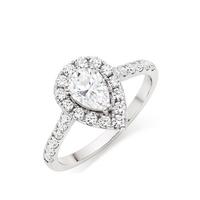 buy 9ct white gold cubic zirconia pear shaped halo ring 5f1c31d63f01c
