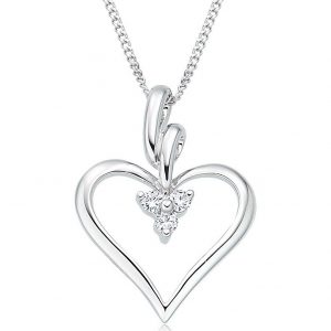 buy 9ct white gold diamond heart pendant 5f2124981c2c5