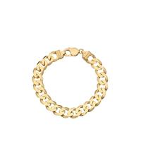 buy 9ct yellow gold 1 oz solid diamond cut curb bracelet 5f1d843f90f3e