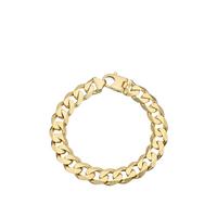 buy 9ct yellow gold 2 oz solid diamond cut curb bracelet 5f198f4c1c774