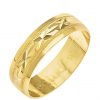 buy 9ct yellow gold diamond cut 6mm wedding band with message sealed with a kiss 5f2107487715a