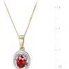 buy 9ct yellow gold treated ruby diamond jewellery set 5f21a40c36ade