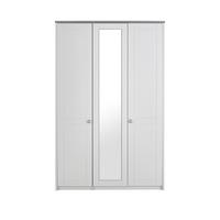 buy alderley part assembled 3 door mirrored wardrobe 5f1a5a56013db