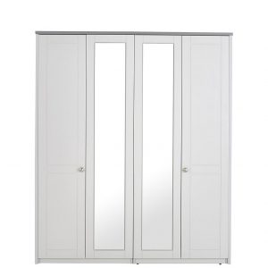 buy alderley part assembled 4 door mirrored wardrobe 5f1a5ad7910a7
