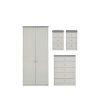 buy alderley ready assembled 4 piece package 2 door wardrobe chest of 5 drawers and 2 bedside chests 5f17bbc650dc6