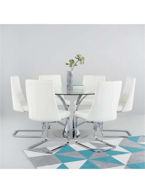 buy alice 130 cm round dining table 6 chairs 5f1a67be8688b