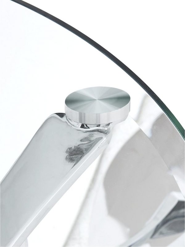 buy alice glass top dining table 4 alisha chairs chrome grey 5f1a684db061b