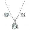 buy aqua square drop pendant and earring set 5f18692152c7e