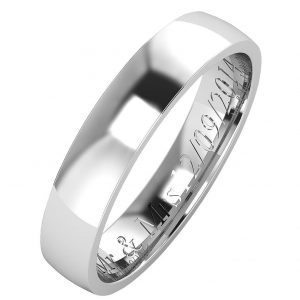 buy argentium silver wedding band 4mm with optional engraving 5f159964473ad