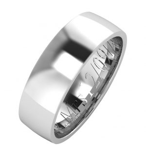 buy argentium silver wedding band 6mm with optional engraving 5f17190d0fa79