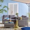 buy aruba 4 seater rattan corner set 5f1bc71072edb
