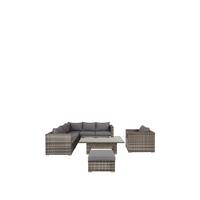 buy aruba 6 seater corner sofa set with chair footstool and adjustable table garden furniture 5f1bc6ef5e11a