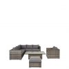 buy aruba 6 seater corner sofa set with chair footstool and adjustable table garden furniture 5f1bc6f4c8fbf